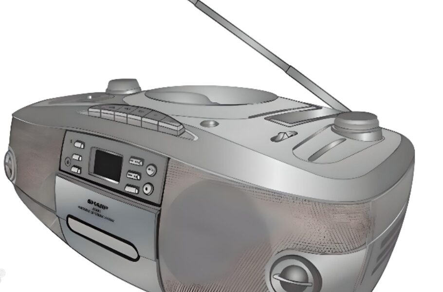 Classic Sharp Portable CD Stereo System BRAND NEW!