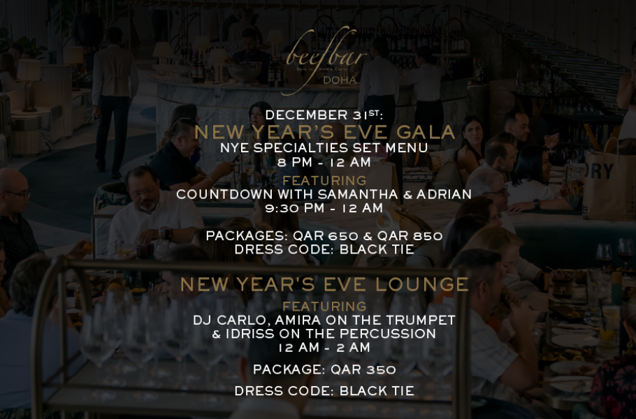 A New Year's Night Extravaganza at Beefbar Doha