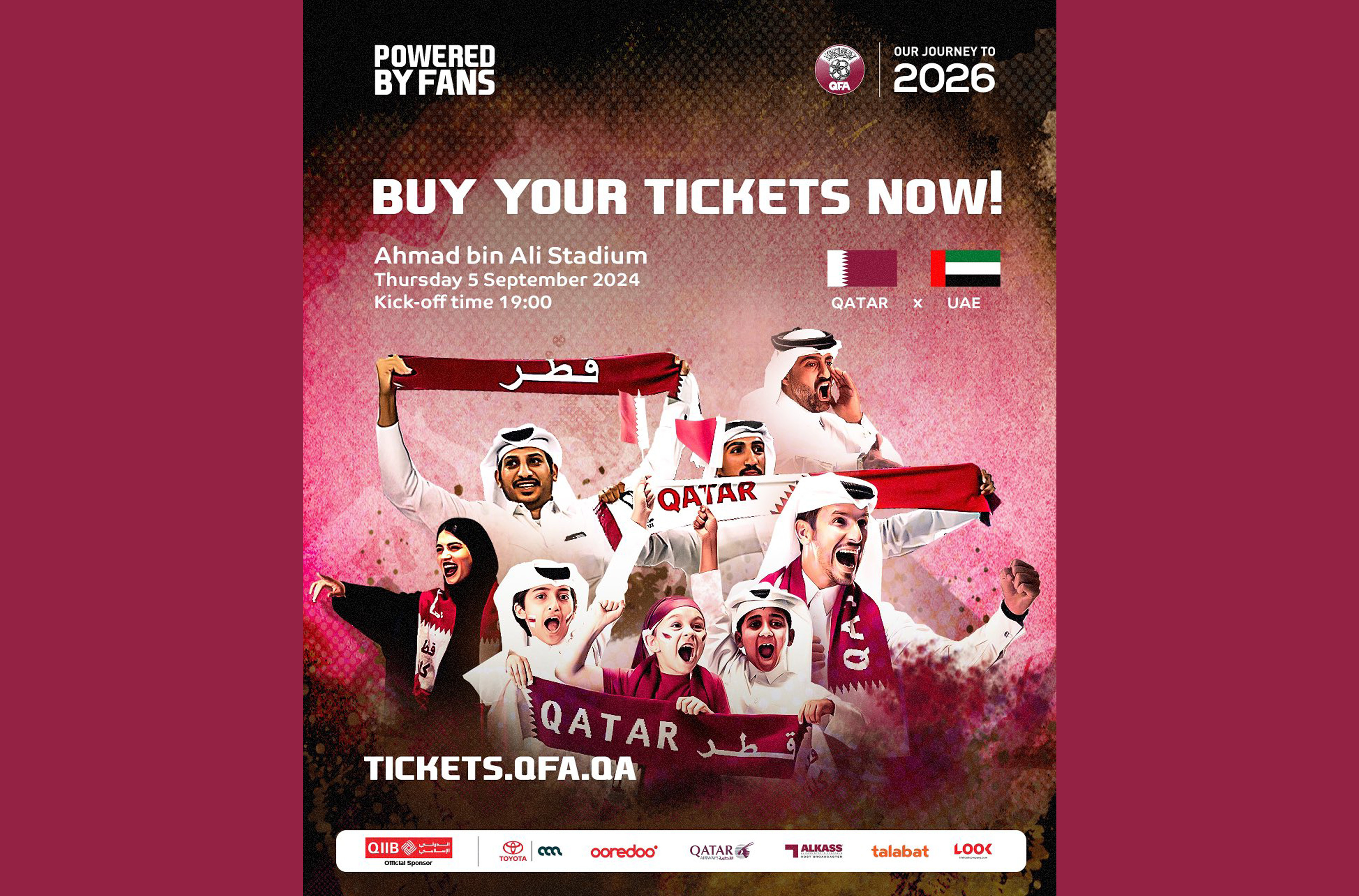 Buy tickets for Qatar Vs UAE: 2026 FIFA World Cup