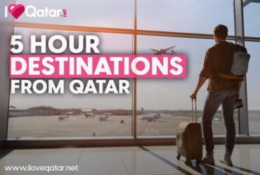 Holiday destination that are less than 5 hours away from qatar