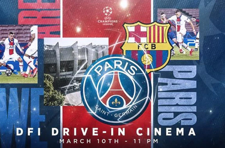 Paris-Saint-Germain-vs.-Barcelona-FC-screening-at-Drive-In-Cinema-Lusail