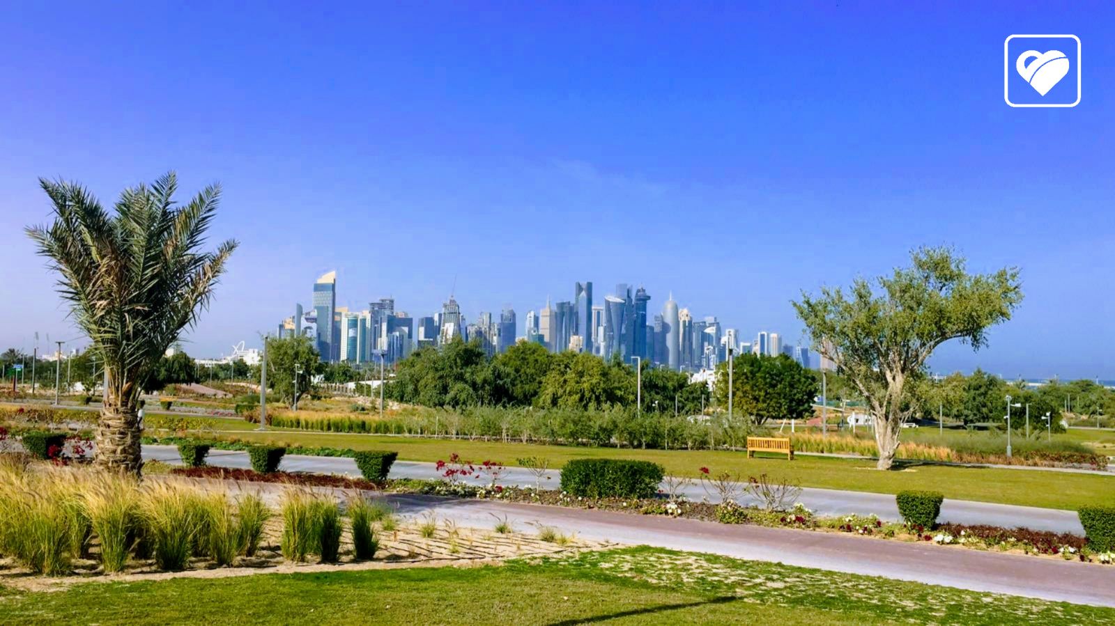 Doha Skyline from Al Bidda Park