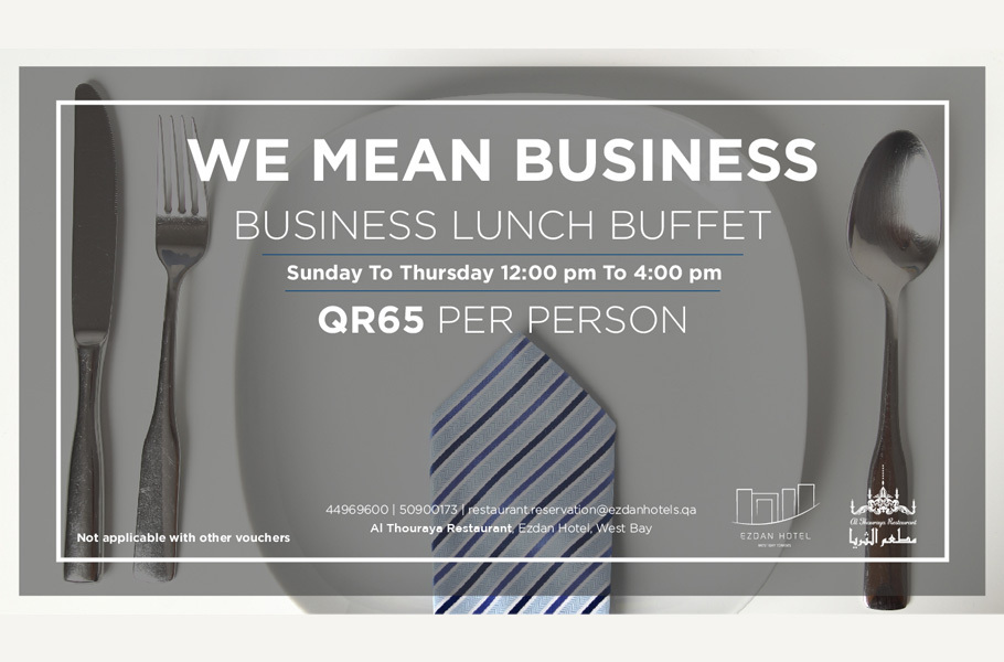 ILoveQatar.net | Budget-friendly business lunch offers under QR 80 in Qatar
