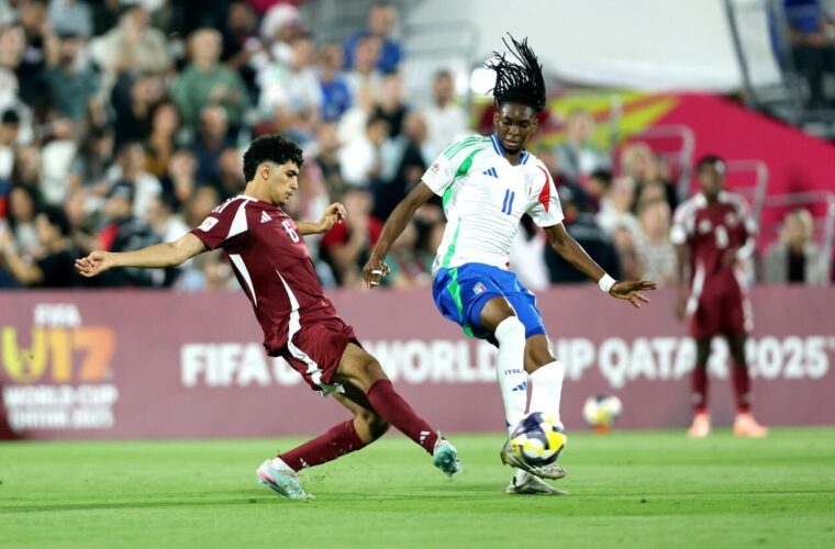 Italy beats Qatar in the Group A - First Round match of FIFA U-17 World Cup Qatar 2025™