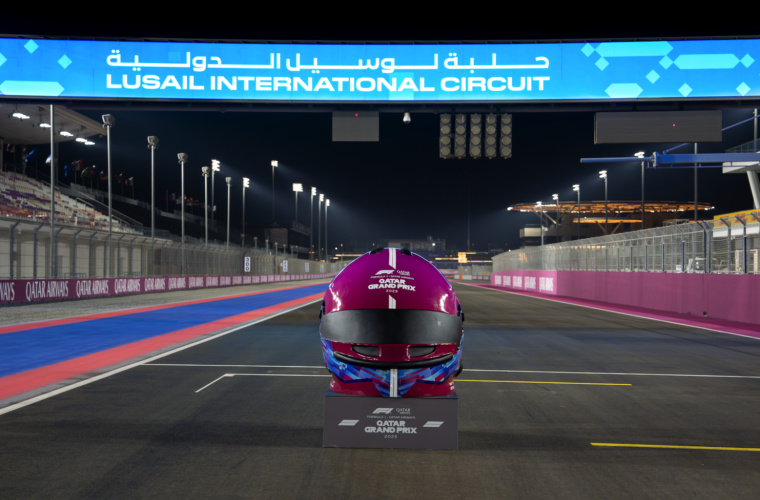 Lusail International Circuit takes Formula 1® to the heart of Doha with artist helmet activation