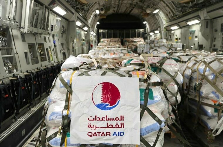 ILoveQatar.net | Qatar Armed Forces aircraft arrives in Egypt carrying 57 tons of aid to be provided to Palestine - Vimarsana News