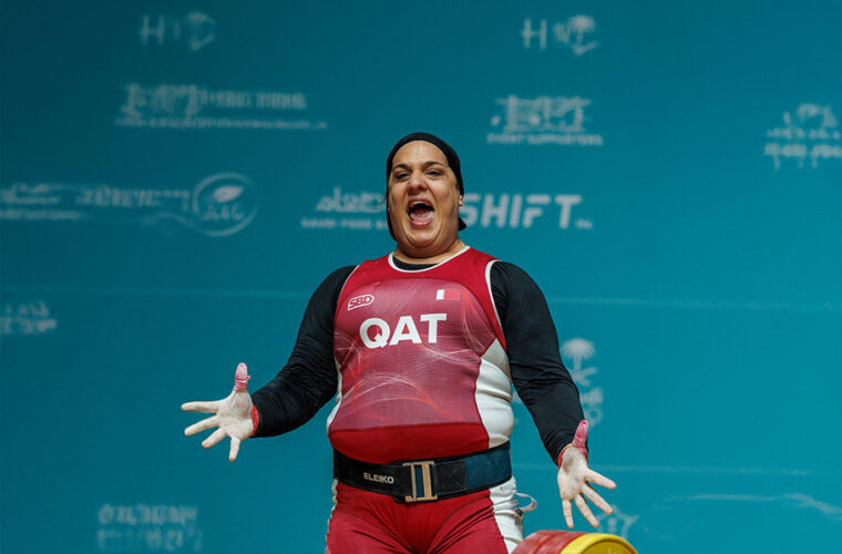 Qatari weightlifter Ikhlef Ouissal wins triple gold at Islamic Solidarity Games in Riyadh