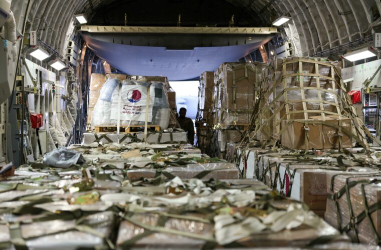 ILoveQatar.net | Two Qatari aircraft carrying 61 tons of medicine and aid for Gaza arrive in Egypt's Al Arish - Vimarsana News